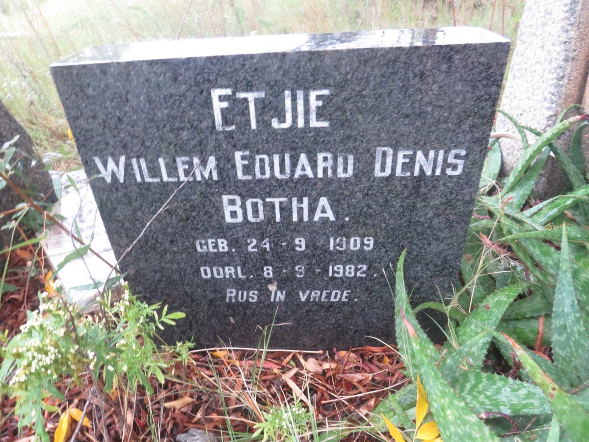 BOTHA Willem Eduard Denis 1909-1982