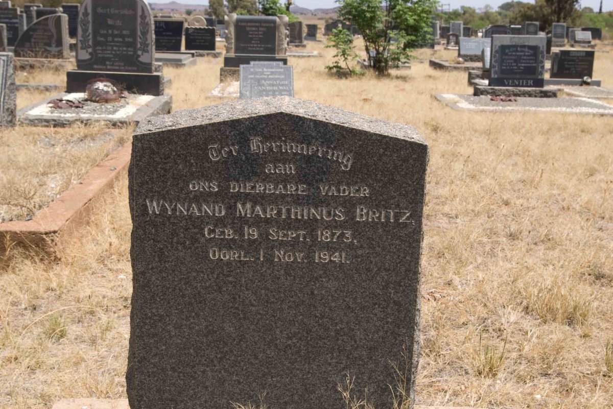 BRITZ Wynand Marthinus 1873-1941