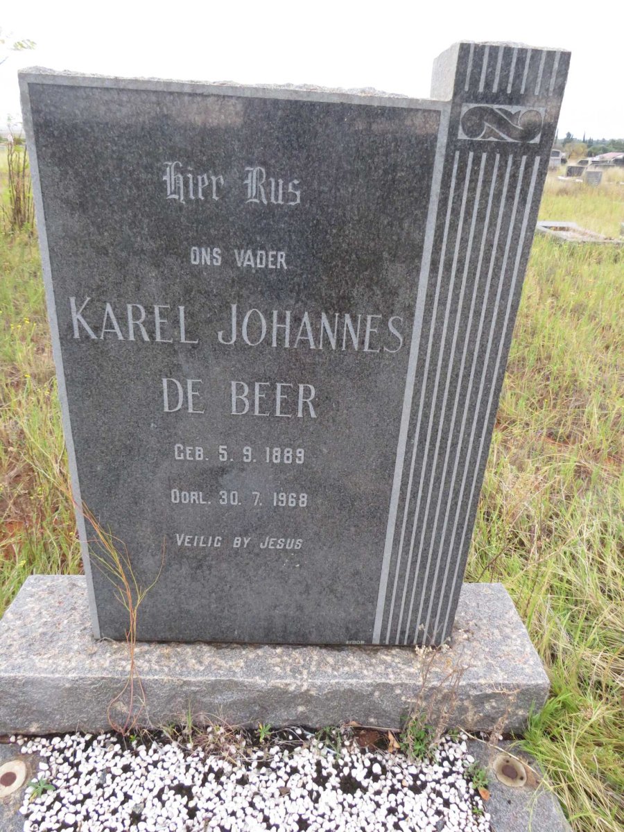 BEER Karel Johannes, de 1889-1968