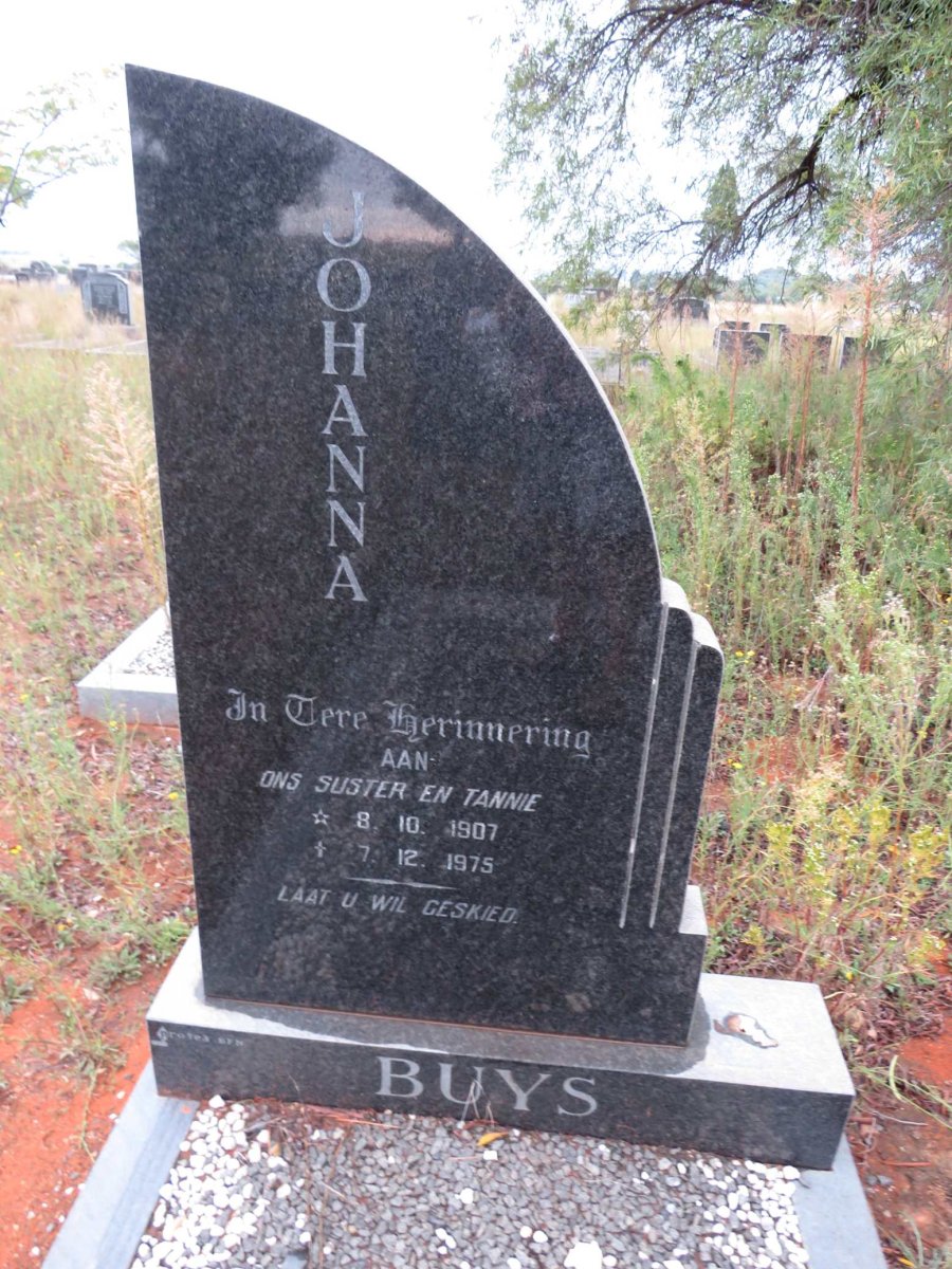 BUYS Johanna 1907-1975