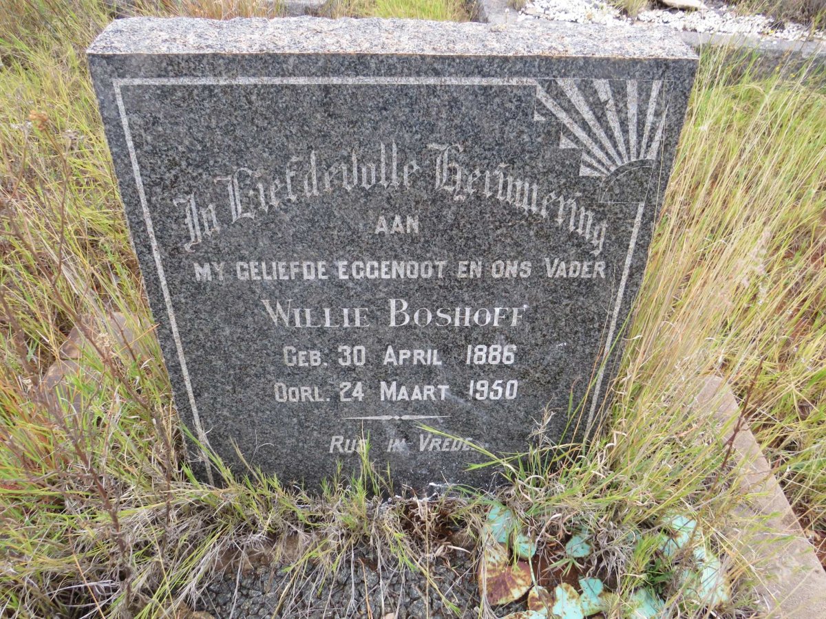 BOSHOFF Willie 1886-1950