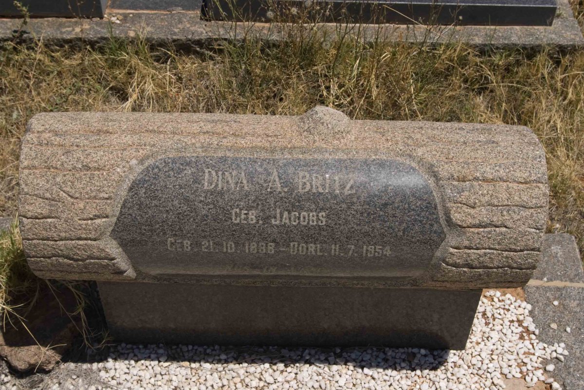 BRITZ Dina A. nee JACOBS 1888-1953