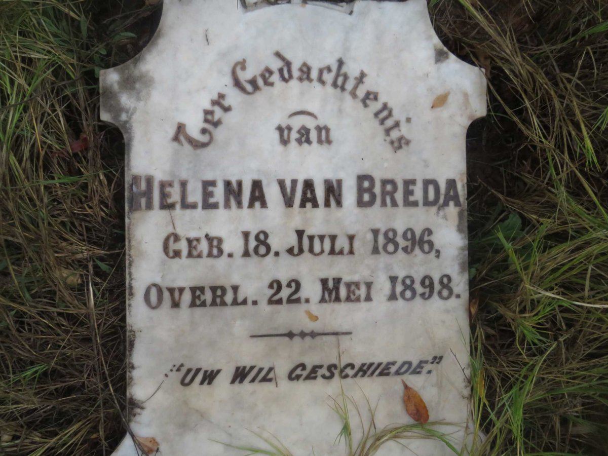 BREDA Helena, van 1896-1898