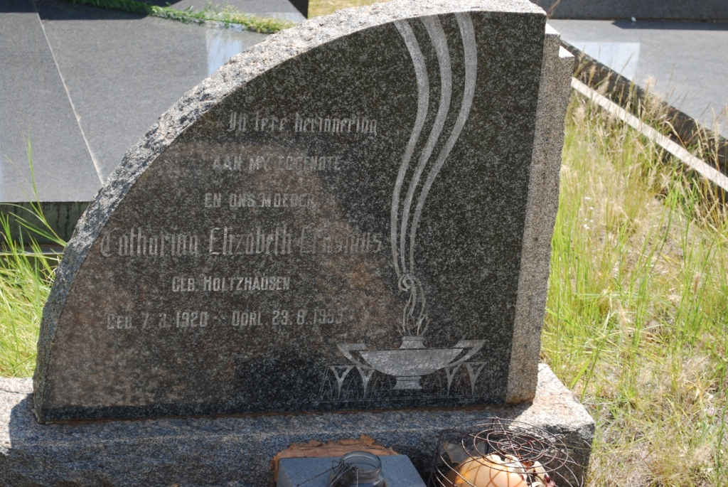 ERASMUS Catharina Elizabeth nee HOLTZHAUSEN 1920-1953