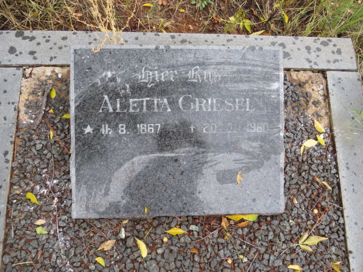GRIESEL Aletta 1867-1960