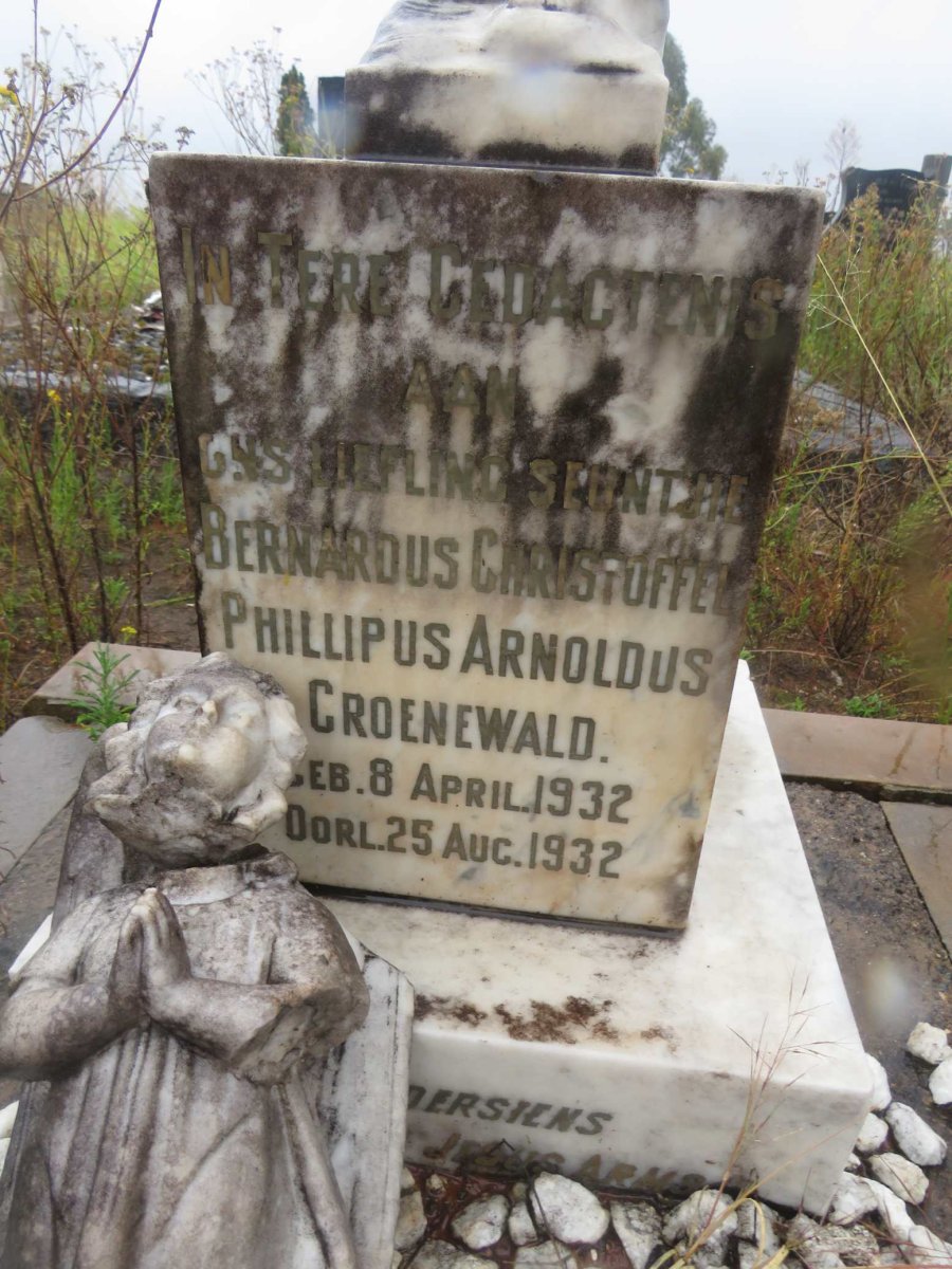 GROENEWALD Bernardus Christoffel Phillipus Arnoldus 1932-1932
