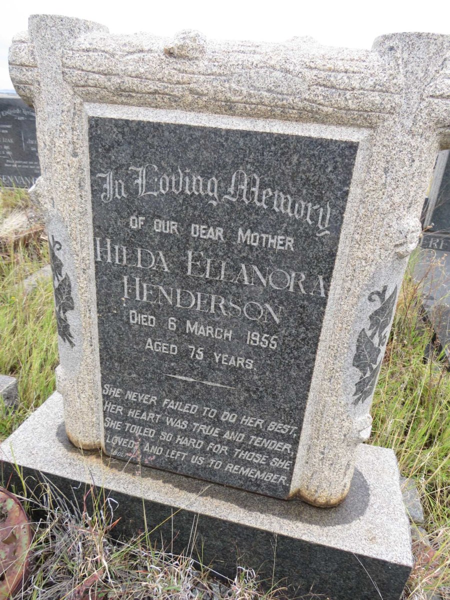 HENDERSON Hilda Ellanora -1955