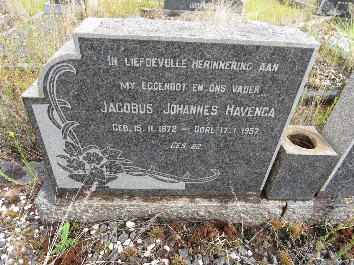 HAVENGA Jacobus Johannes 1872-1957