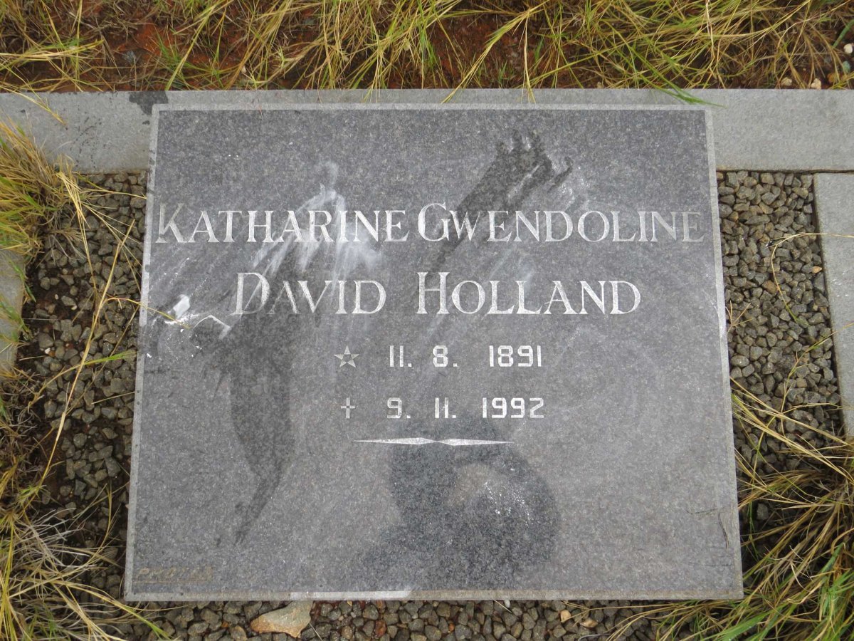 HOLLAND Katharine Gwendoline David 1891-1992