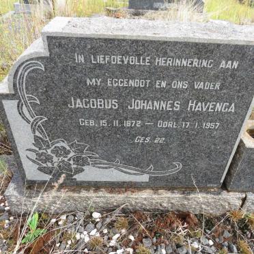 HAVENGA Jacobus Johannes 1872-1957