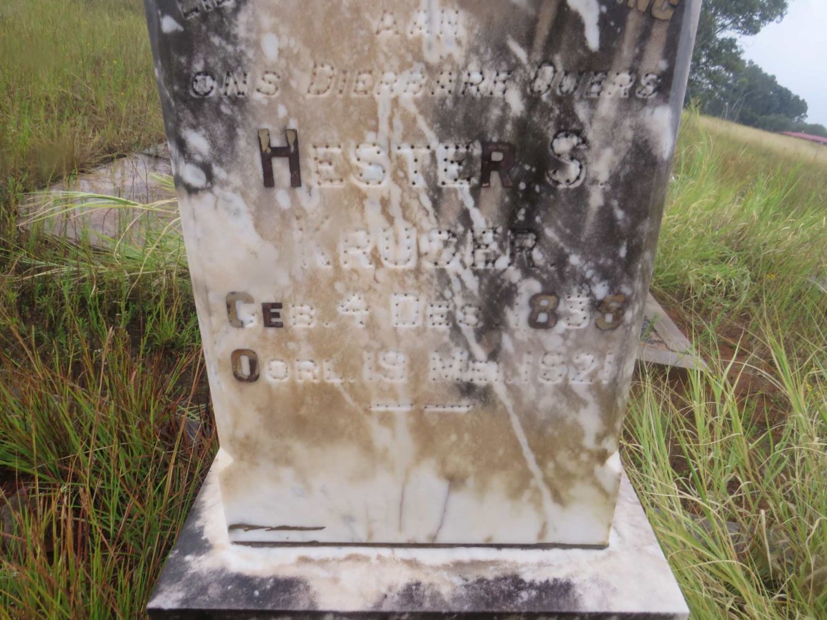 KRUGER Hester S. 1835-1921