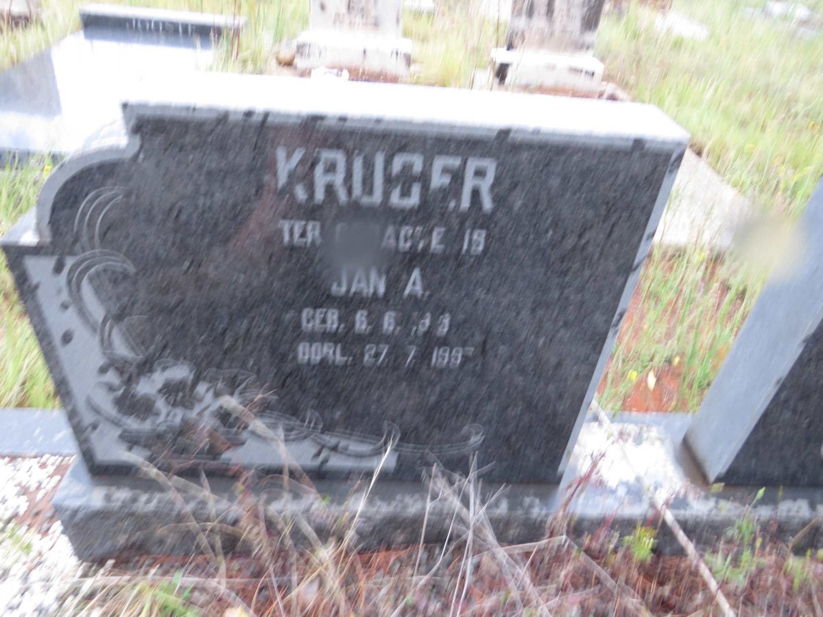 KRUGER Jan A. 1???-199?