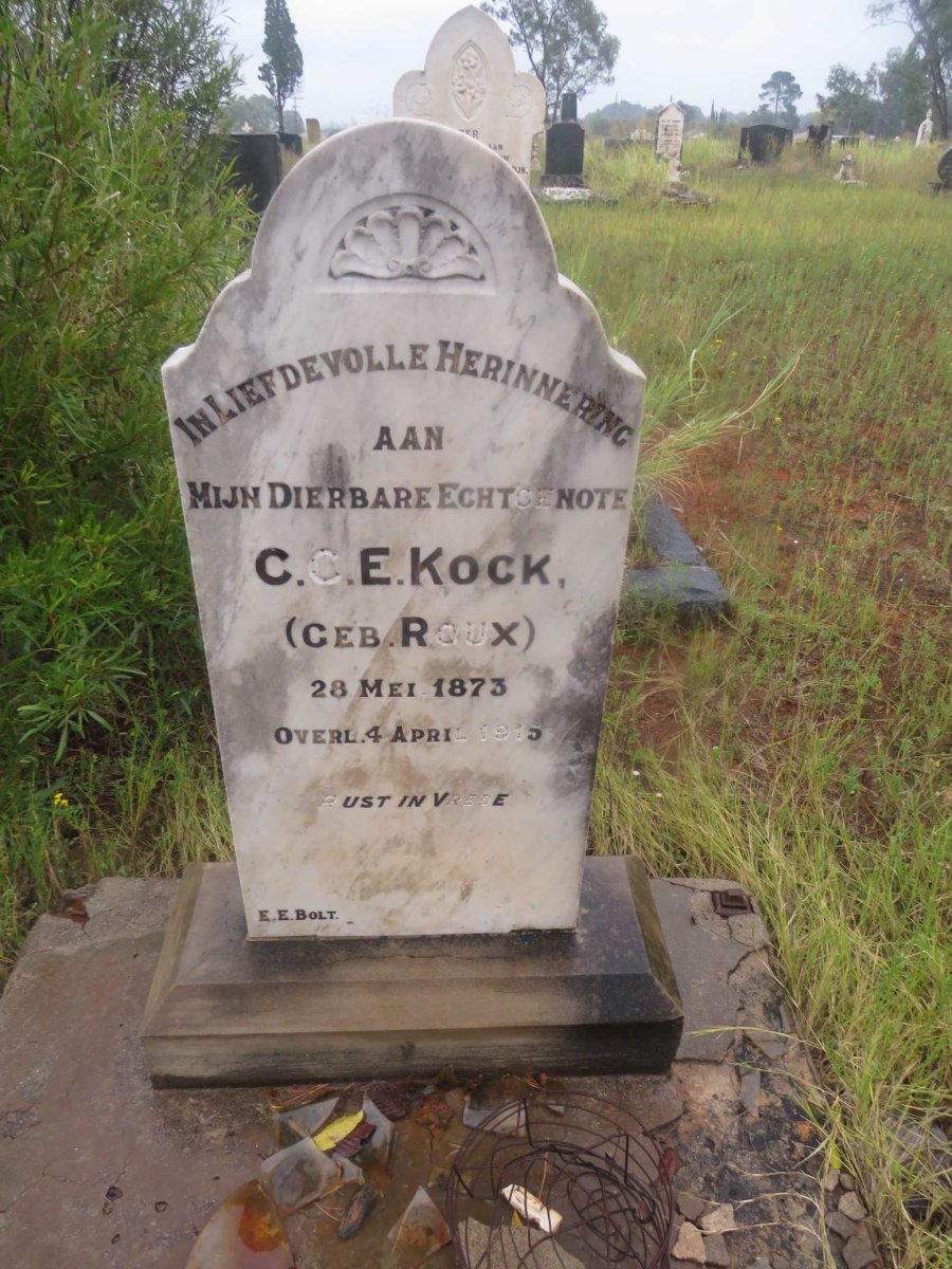 KOCK C.C.E nee ROUX 1873-1915