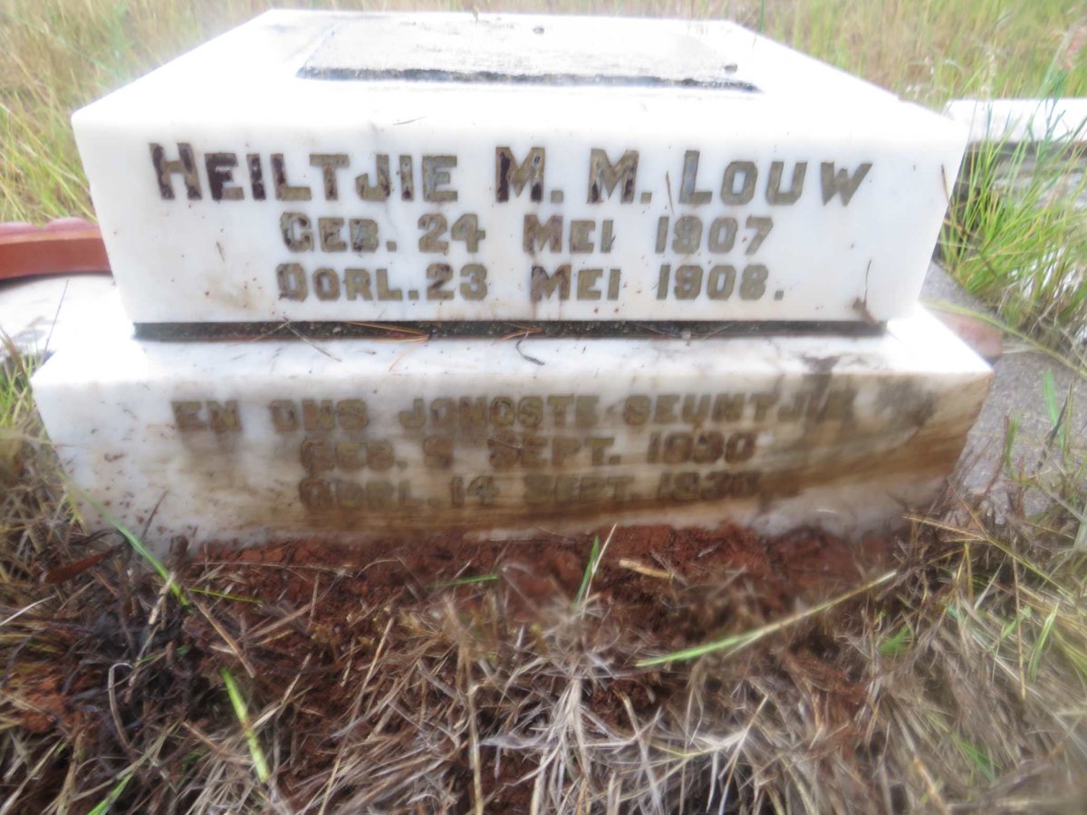 LOUW Heiltjie M.M. 1907-1908 :: LOUW 1930-1936