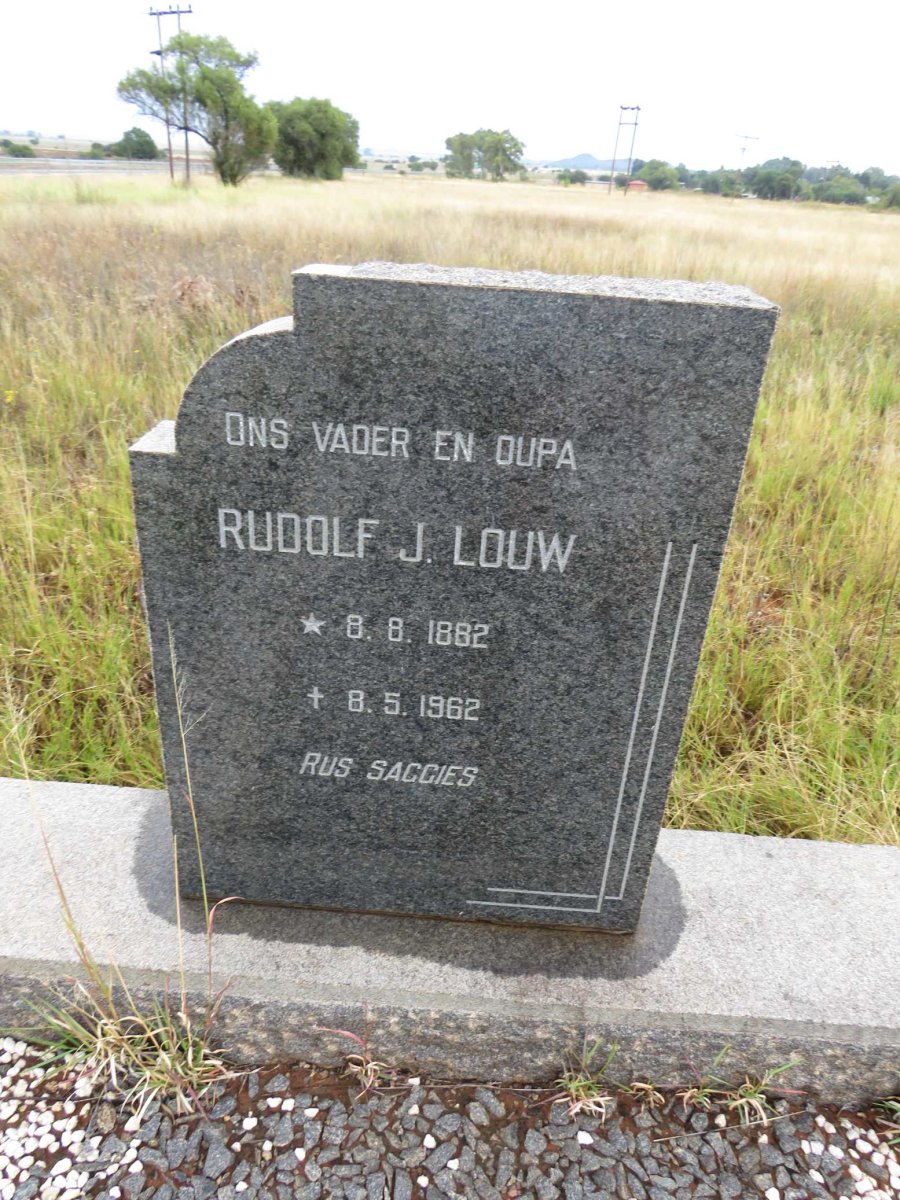 LOUW Rudolf J. 1882-1962