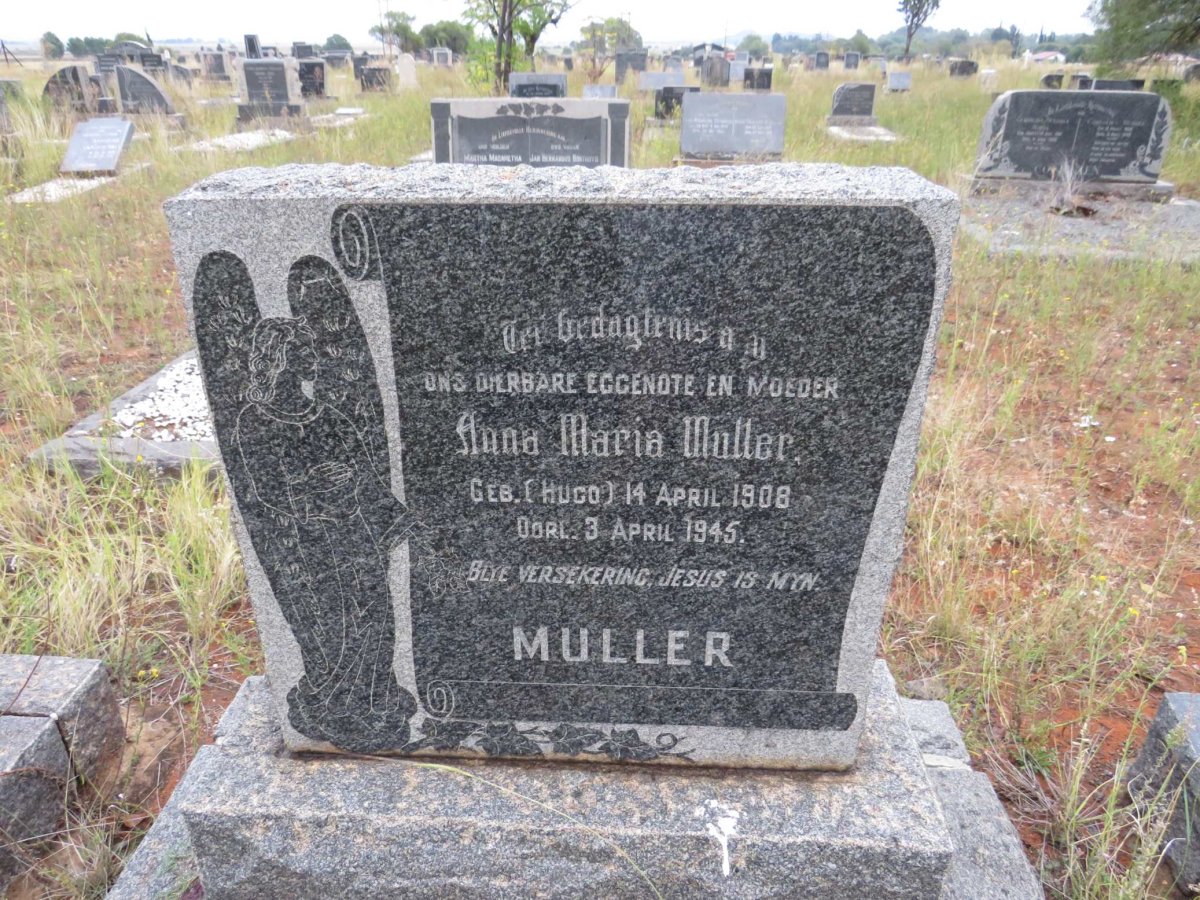 MULLER Anna Maria nee HUGO 1908-1945