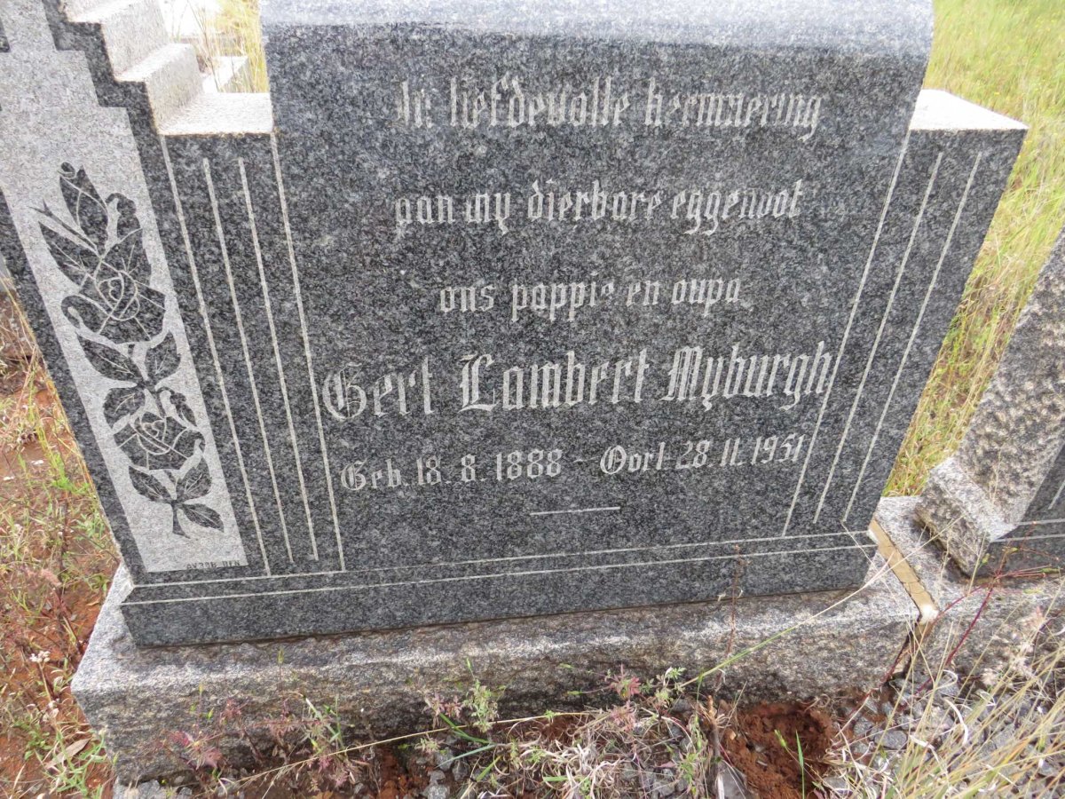 MYBURGH Gert Lambert 1888-1951