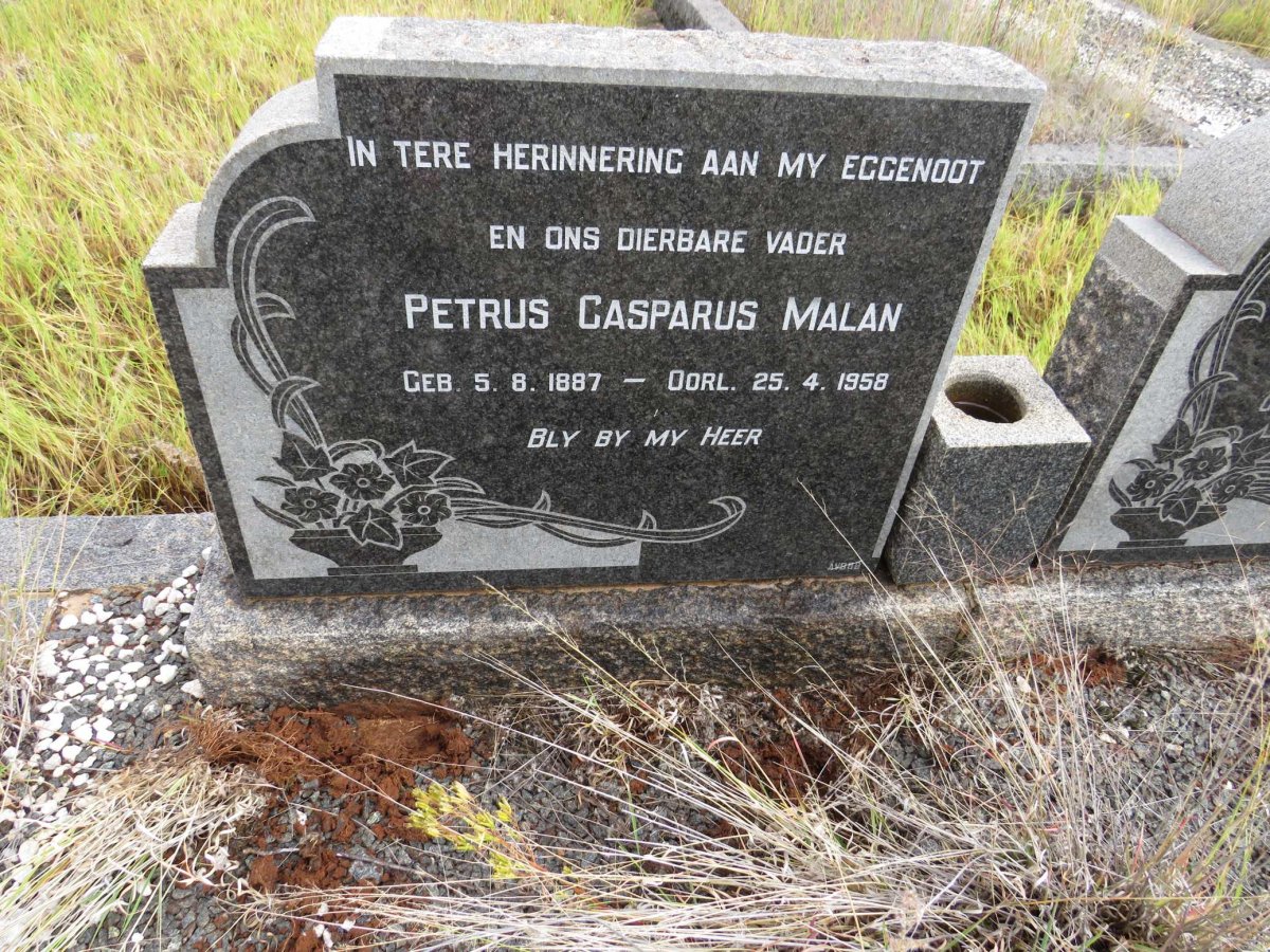 MALAN Petrus Casparus 1887-1958