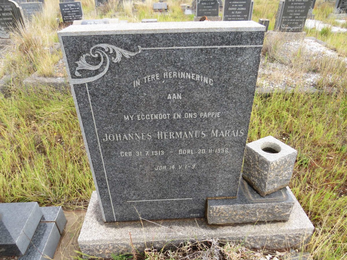 MARAIS Johannes Hermanus 1913-1956