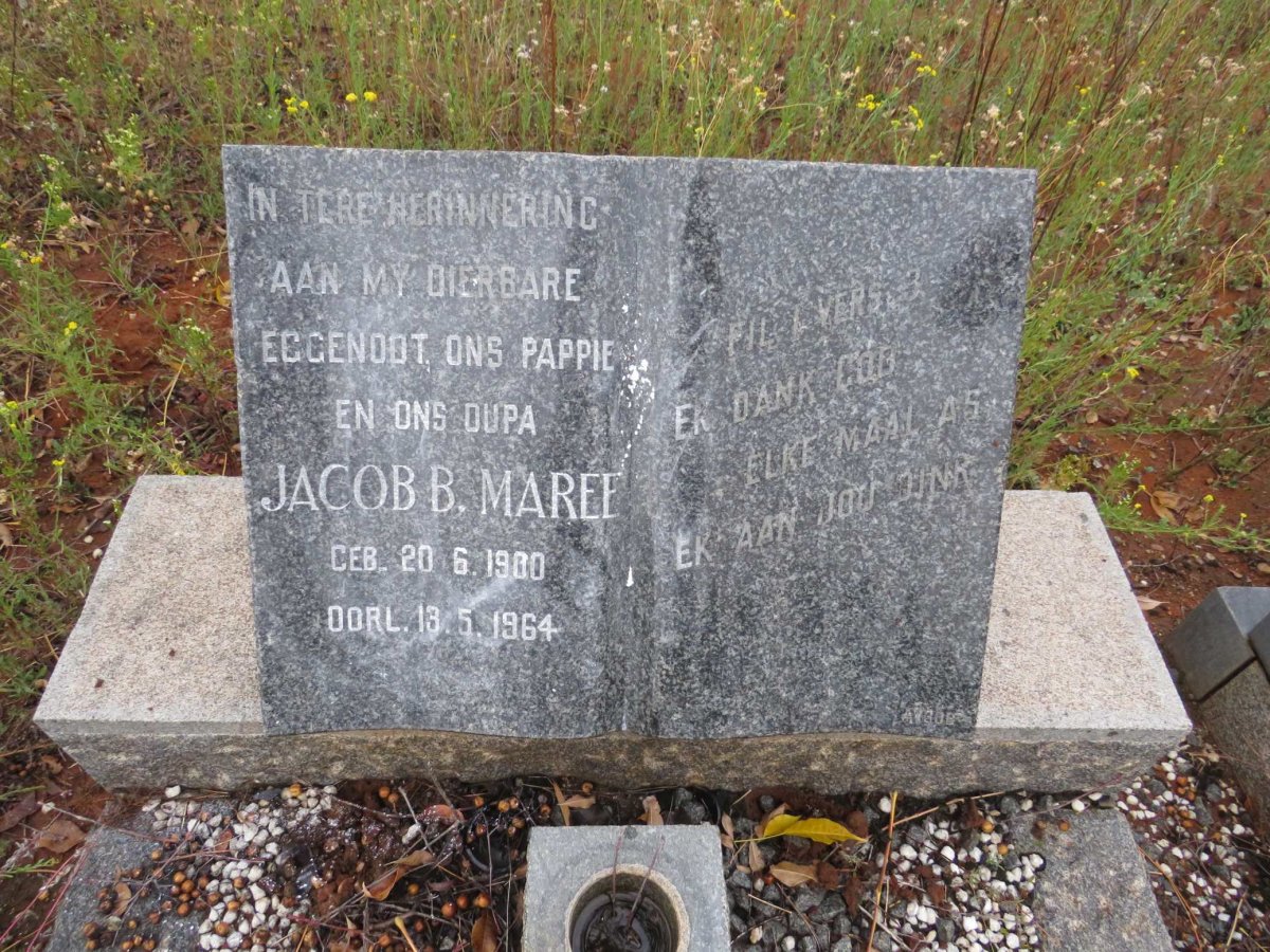 MAREE Jacob B. 1900-1964