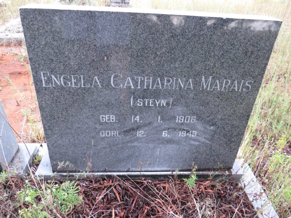 MARAIS Engela Catharina nee STEYN 1906-1949