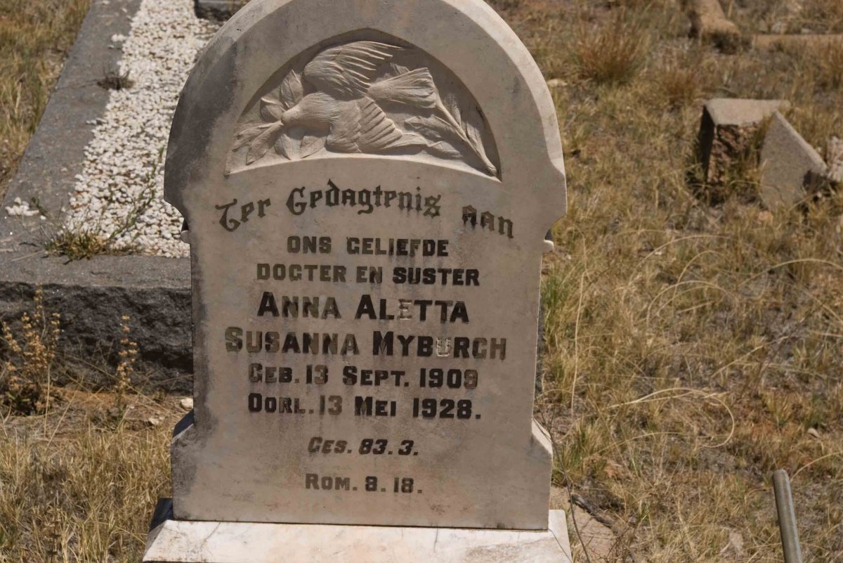 MYBURGH Anna Aletta Susanna 1909-1928
