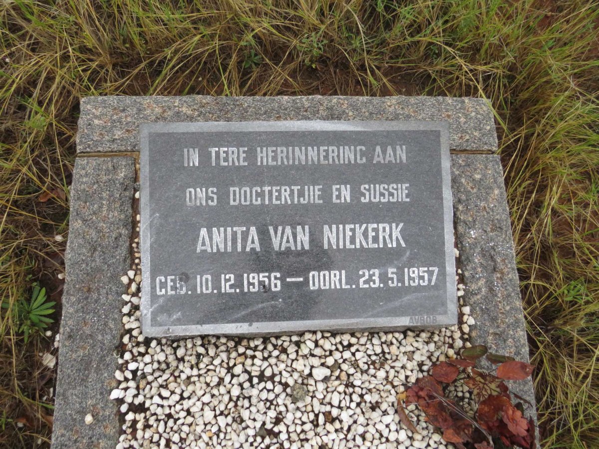 NIEKERK Anita, van 1956-1957