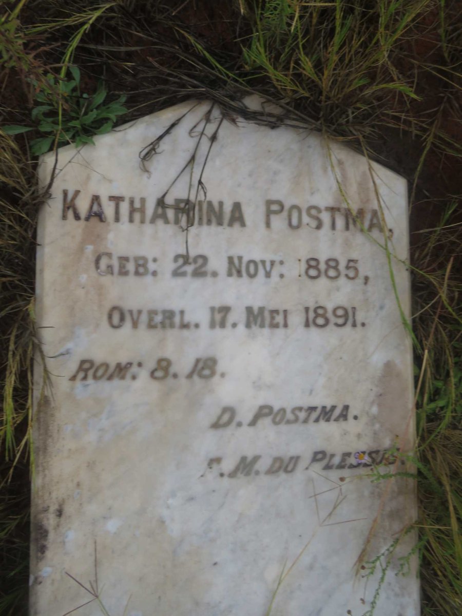 POSTMA Katharina 1885-1891