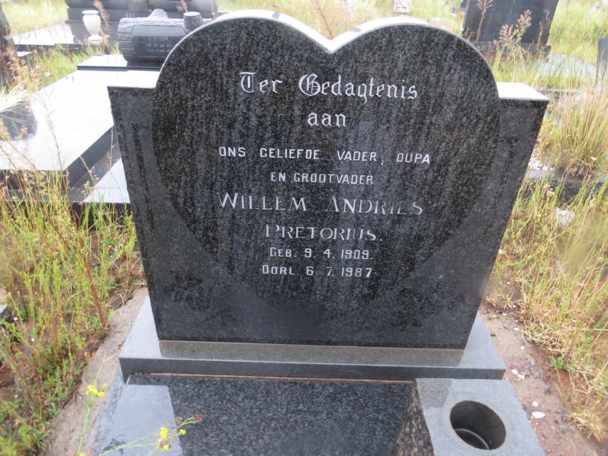 PRETORIUS Willem Andries 1909-1987