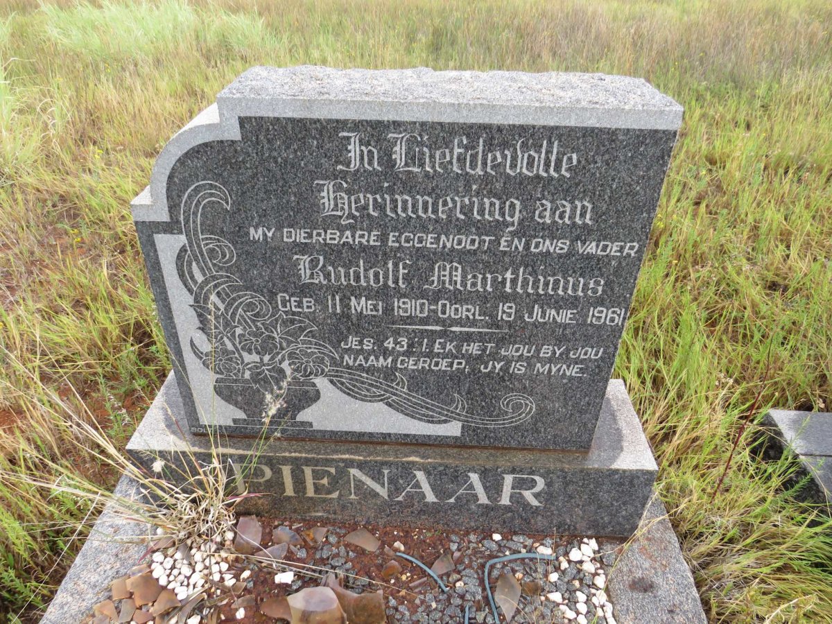 PIENAAR Rudolf Marthinus 1910-1961