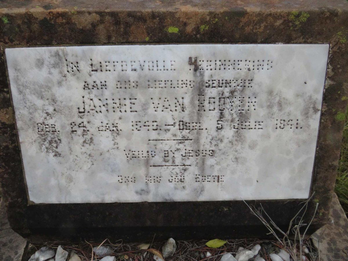 ROOYEN Jannie, van 1940-1941
