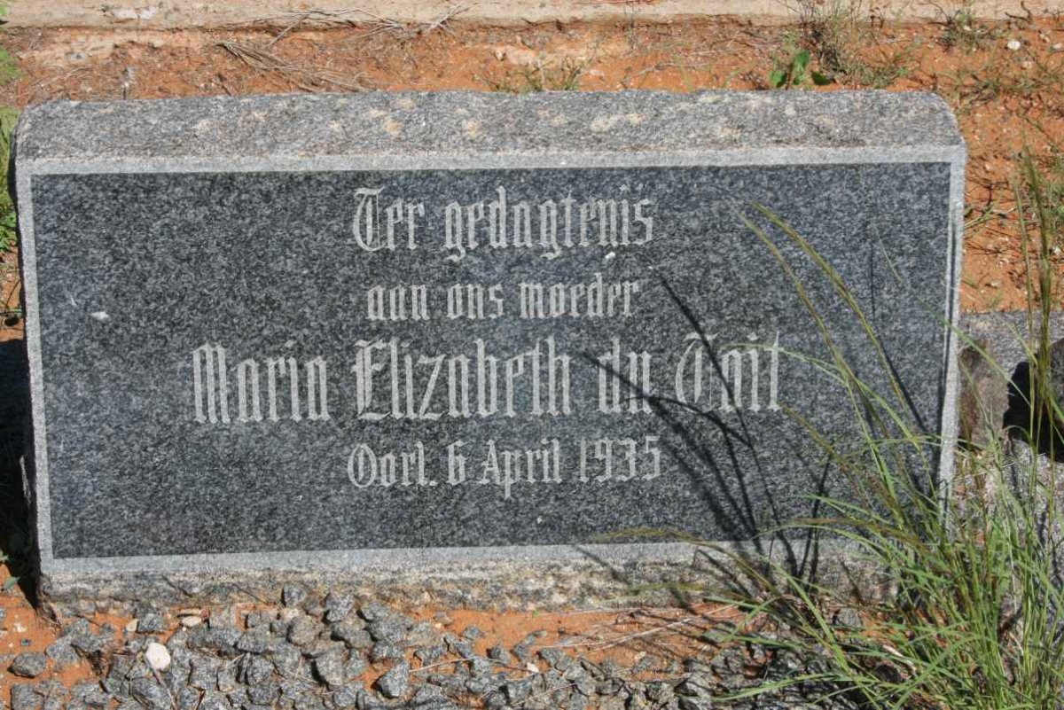 TOIT Maria Elizabeth, du -1935