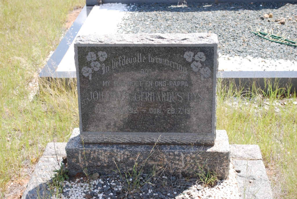 UYS Johannes Gerhardus, 1812-1963