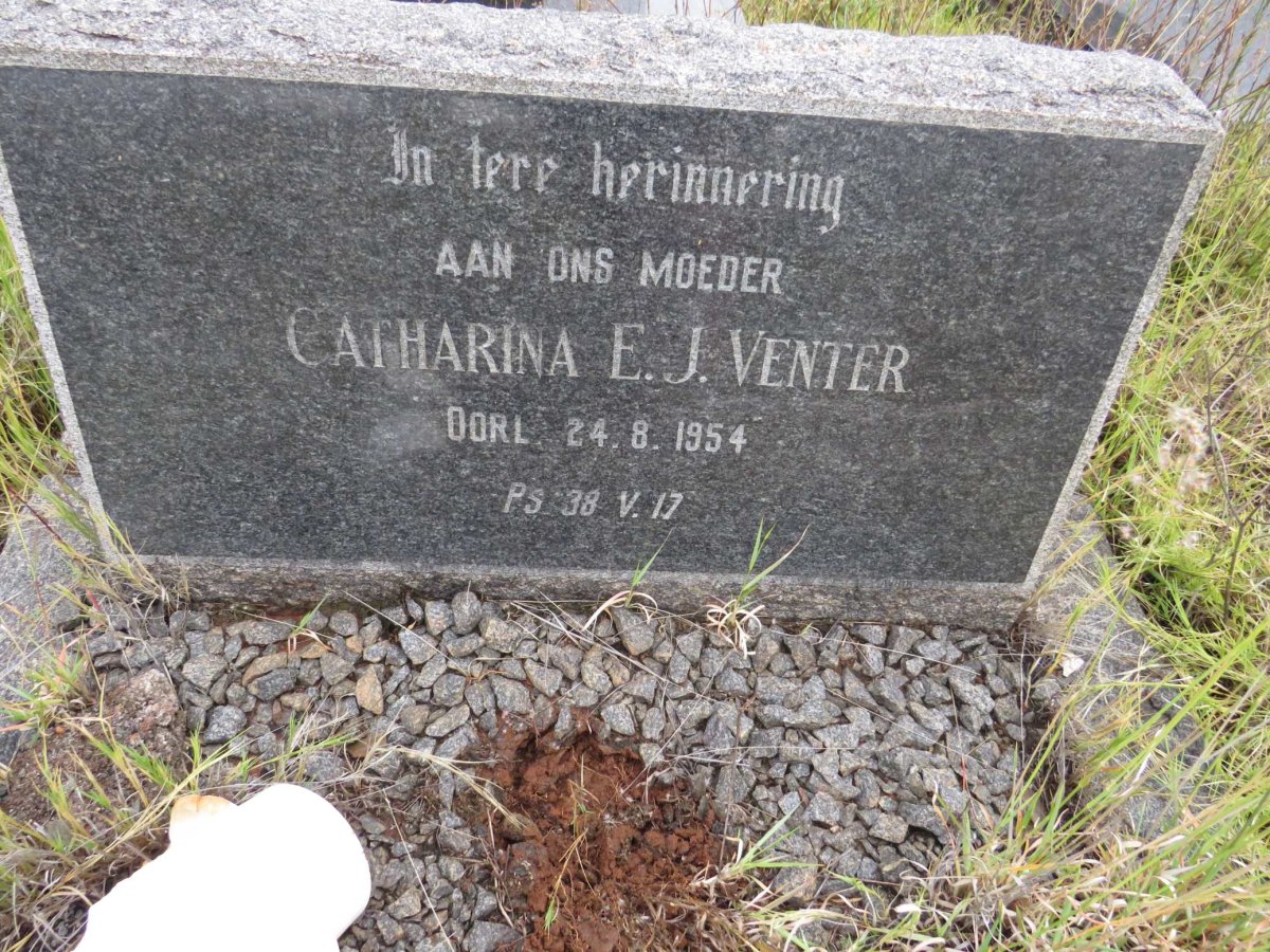 VENTER Catharina E.J. -1954