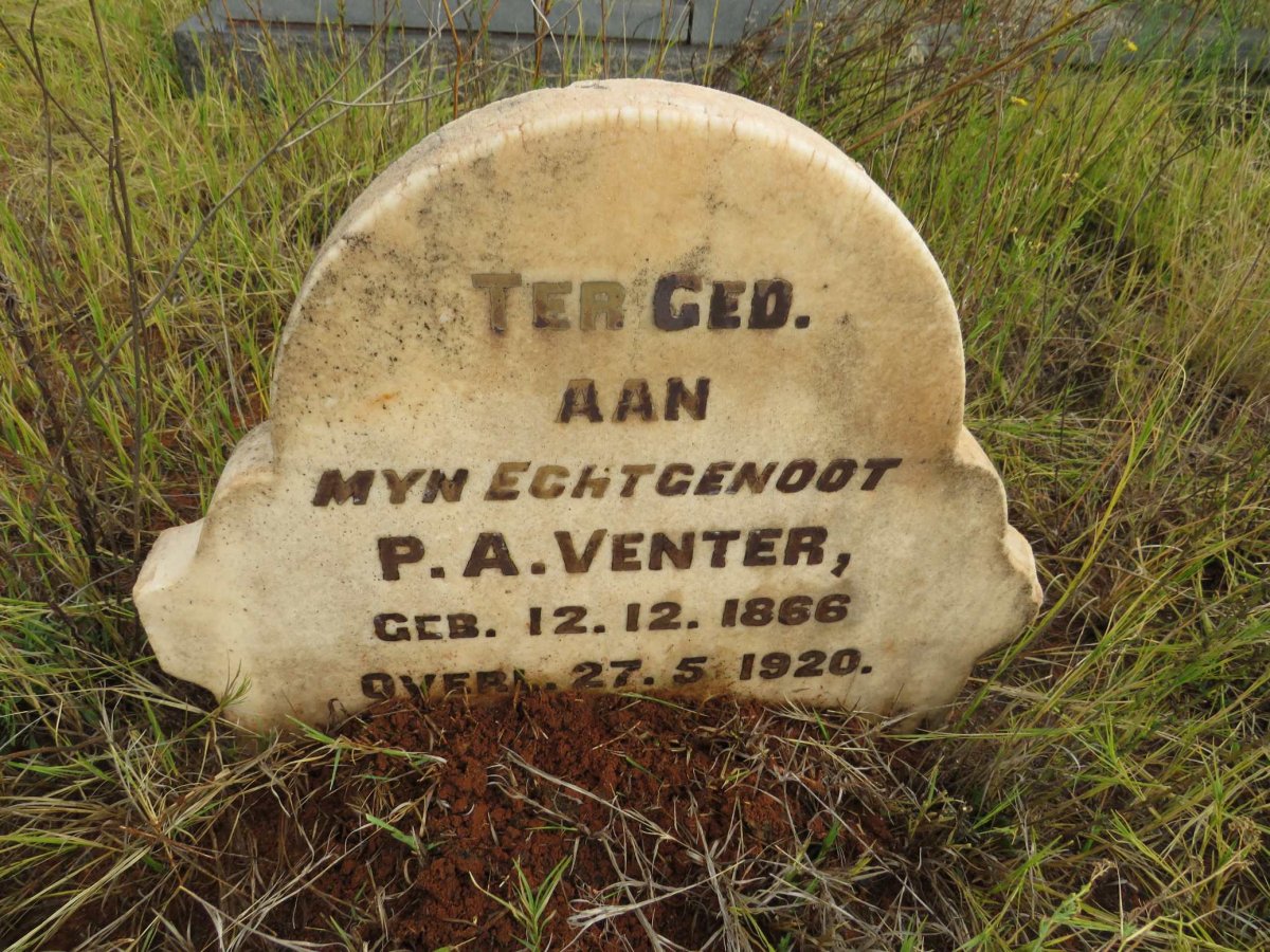 VENTER P.A. 1866-1920