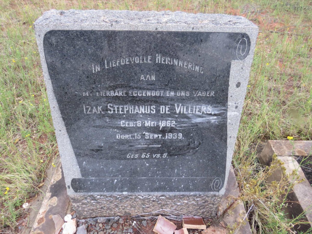 VILLIERS Izak Stephanus, de 1862-1939