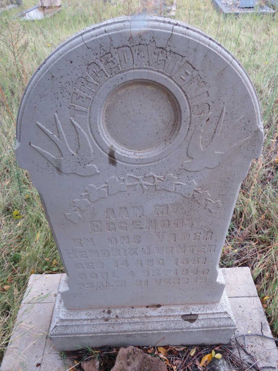 VENTER Hendrik J. 1861-1940