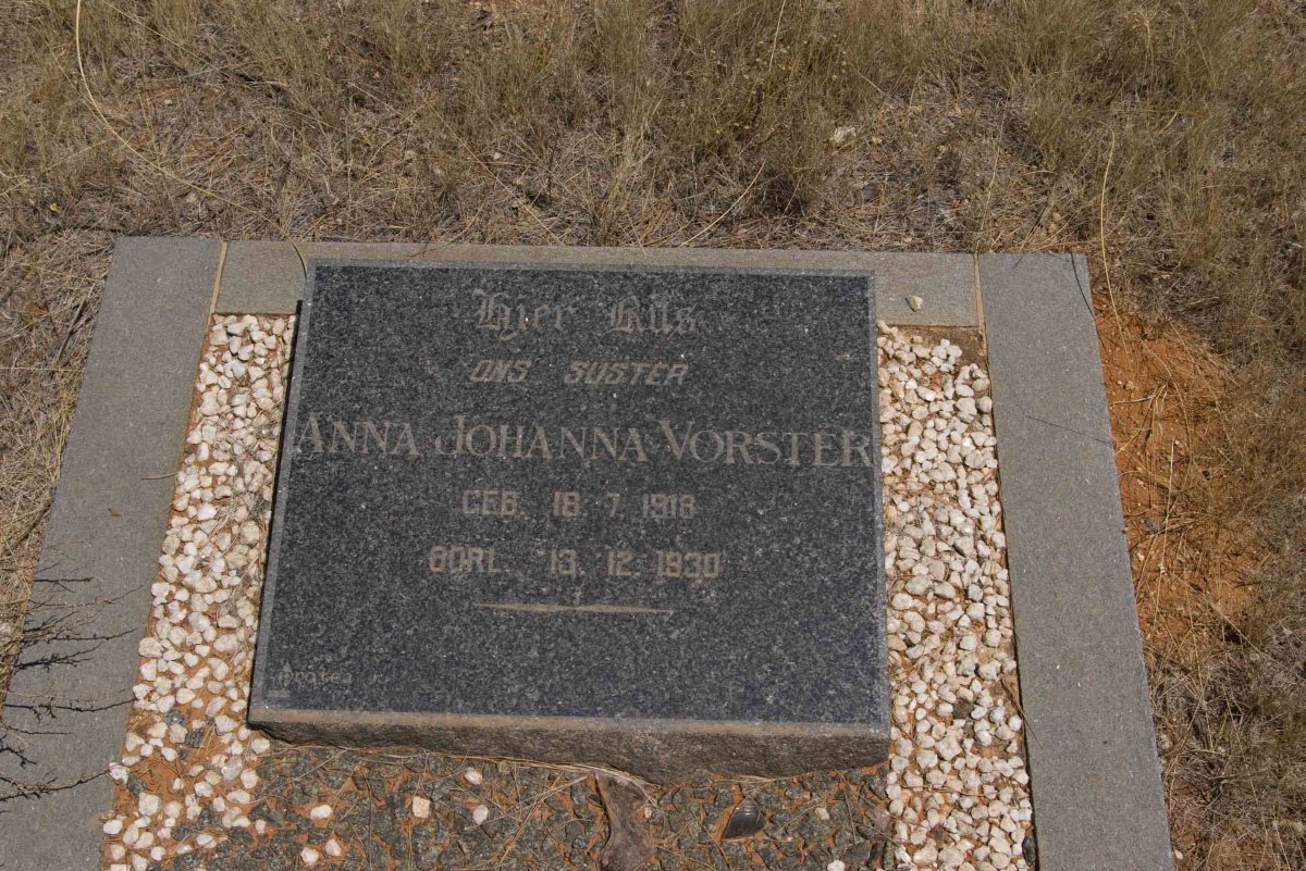VORSTER Anna Johanna 1918-1930