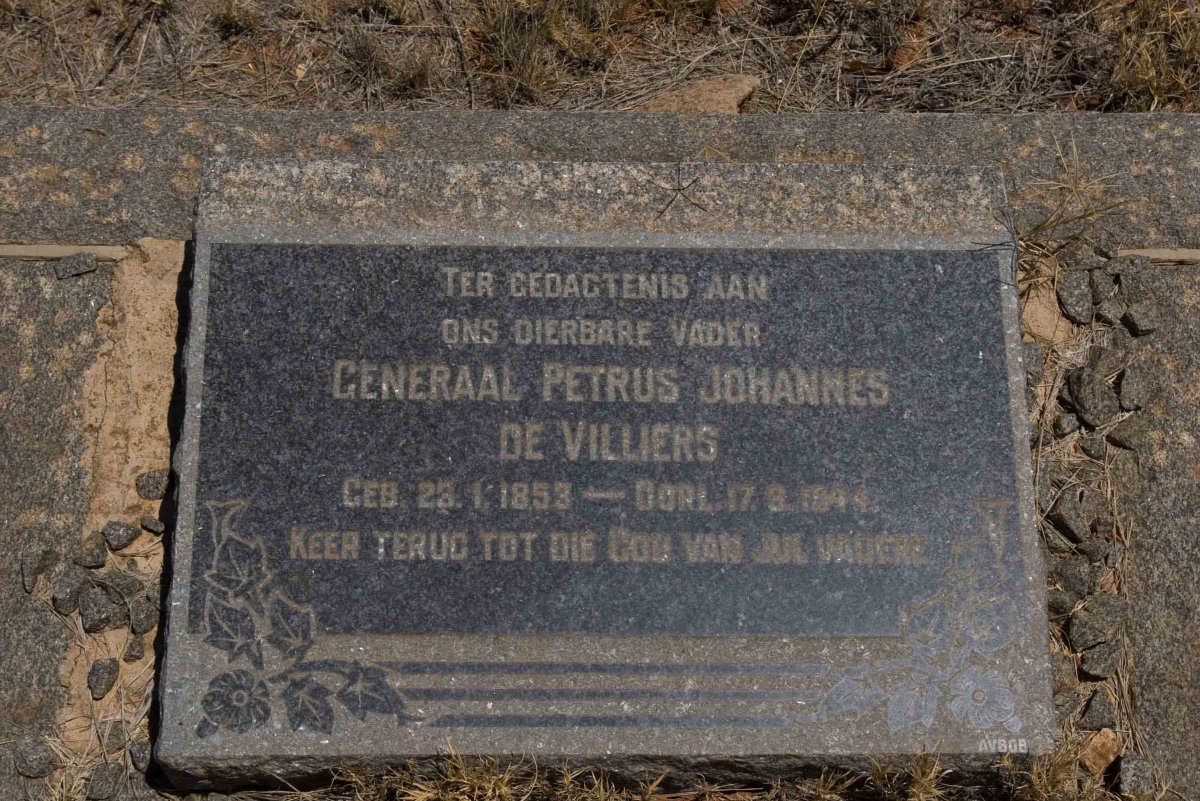 VILLIERS General Petrus Johannes, de 1853-1944