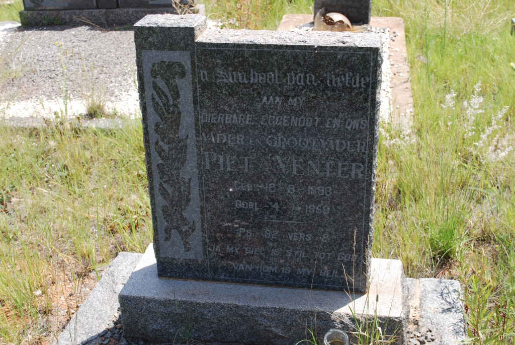 VENTER Piet 1888-1958