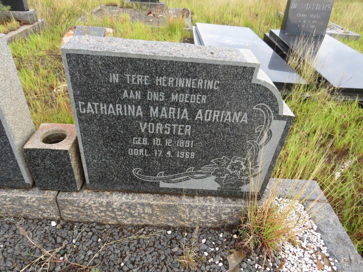 VORSTER Catharina Maria Adriana 1891-1968