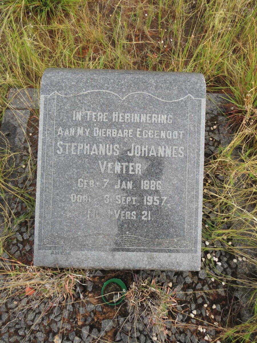 VENTER Stephanus Johannes 1886-1957