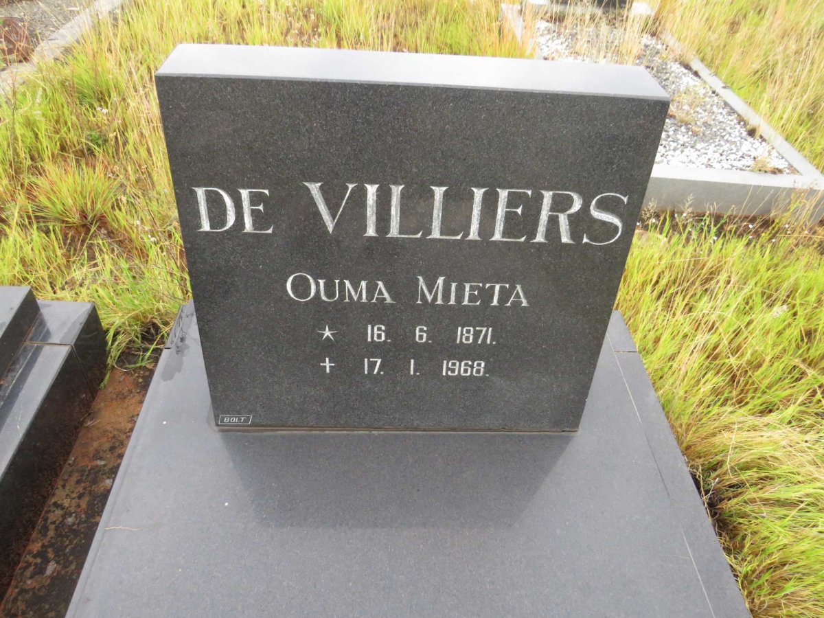 VILLIERS Mieta, de 1871-1968