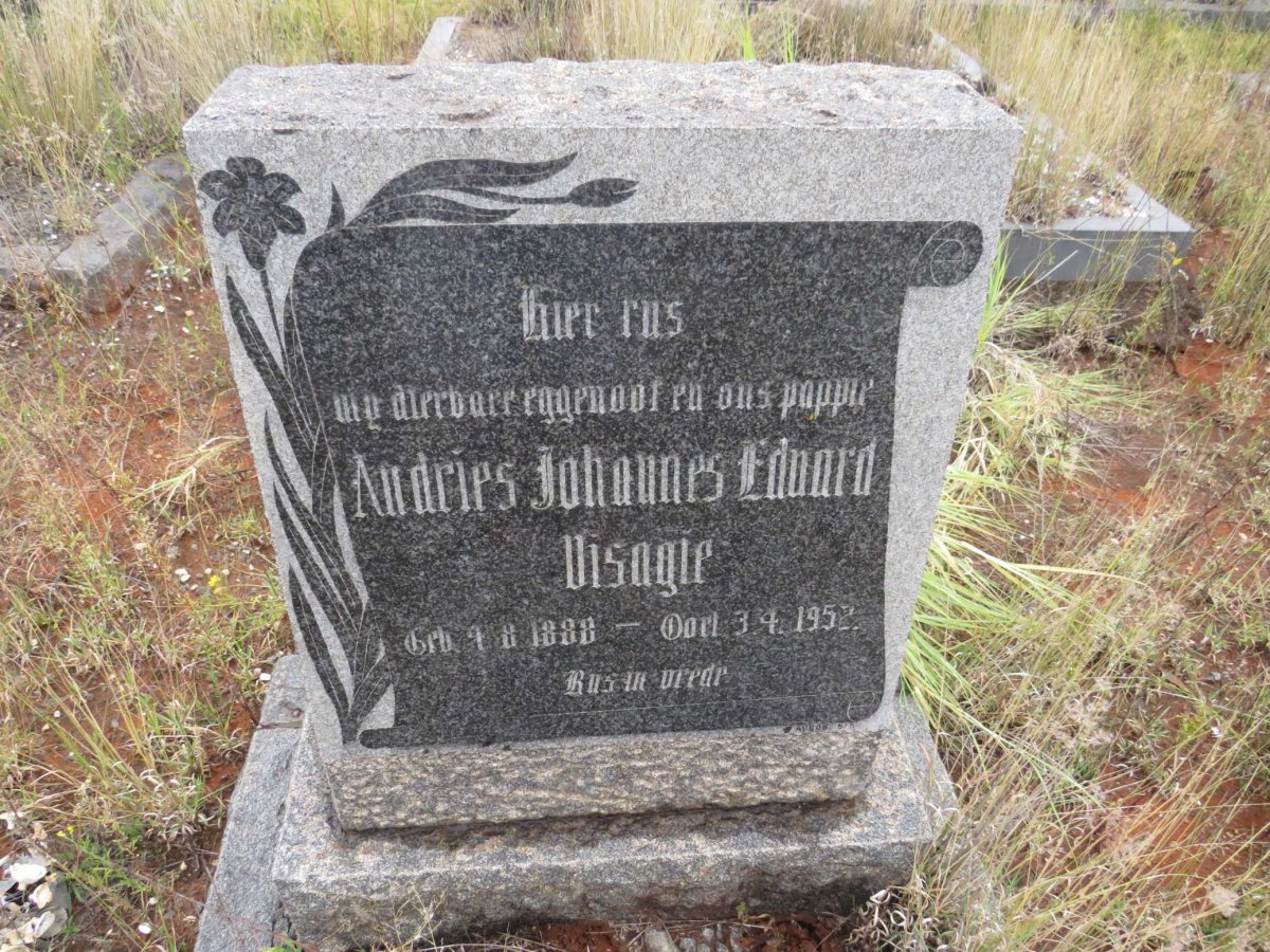 VISAGIE Andries Johannes Eduard 1888-1952