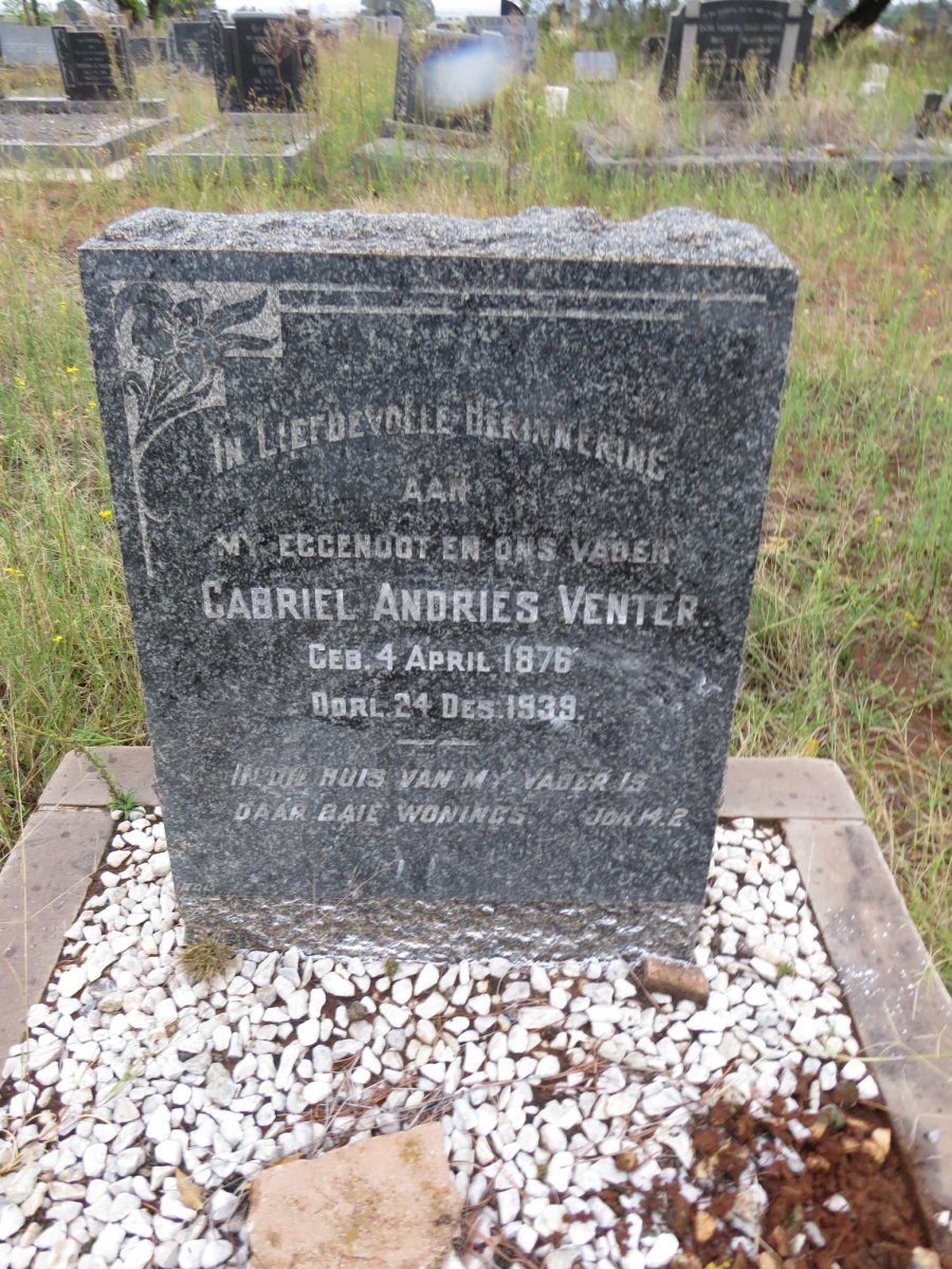 VENTER Gabriel Andries 1876-1939