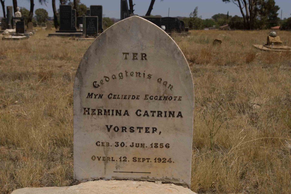 VORSTER Hermina Catrina 1856-1924