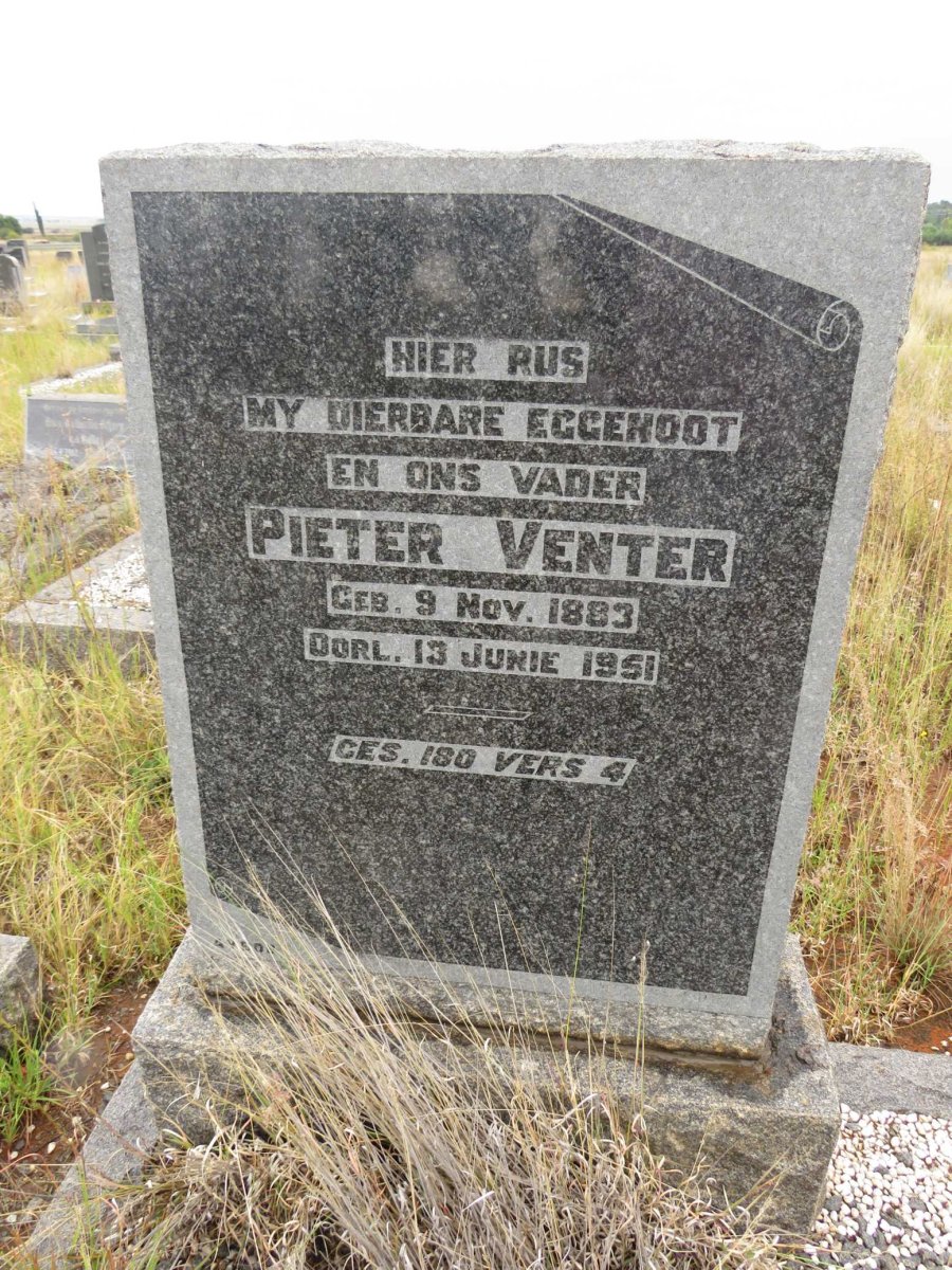 VENTER Pieter 1883-1951