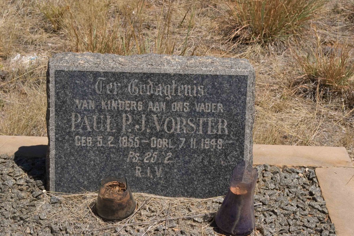 VORSTER Paul P.J. 1855-1949