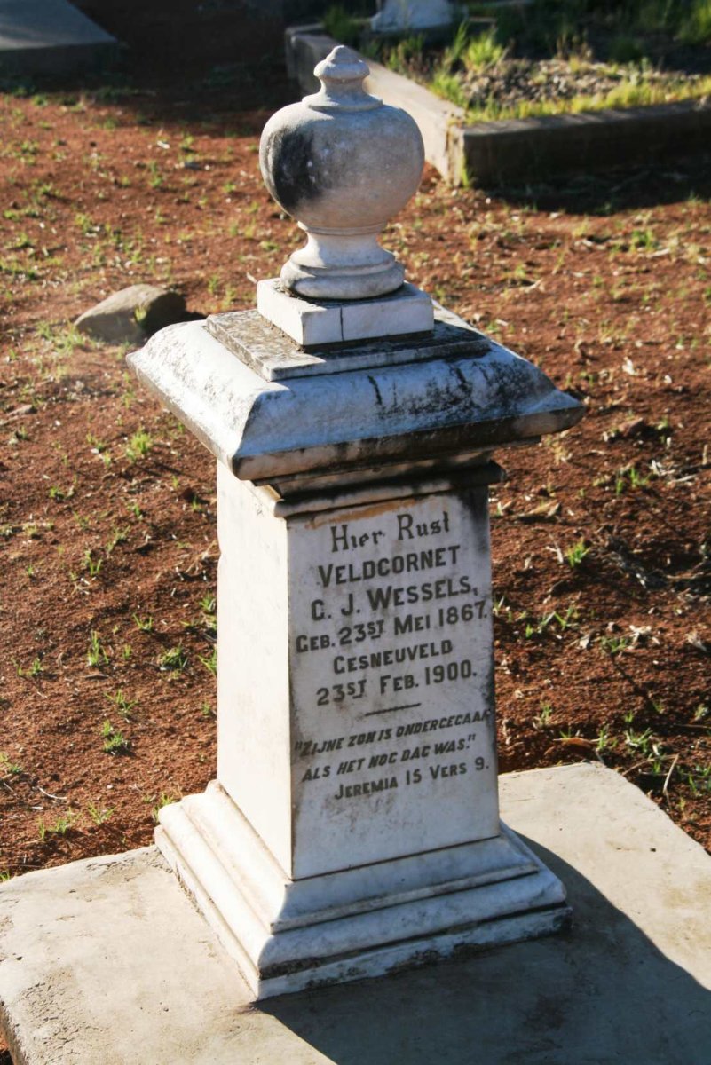 WESSELS C.J. 1867-1900