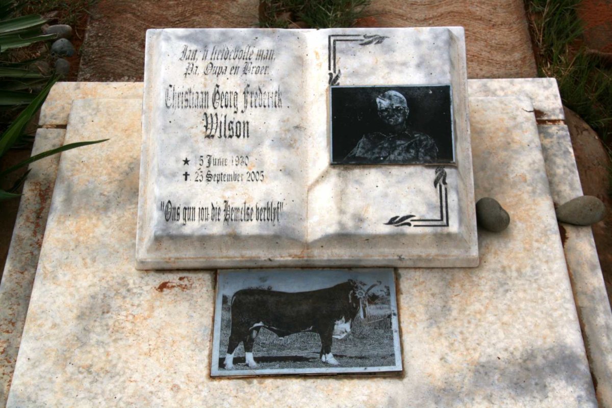 WILSON Christiaan Georg Frederik 1930-2005